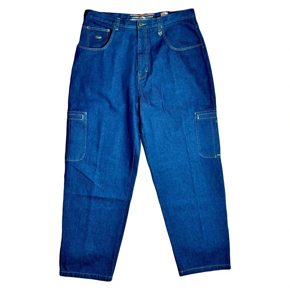 Vintage Dead Stock Y2K LUGZ Baggy Fit Cargo Denim Jeans